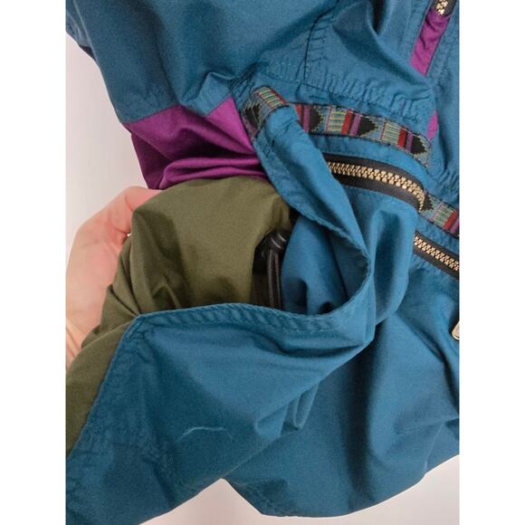 Vintage 90s L.L.Bean Colorblock Pullover Anorak Hooded Half-Zip Men’s Made USA L - Picture 10 of 12